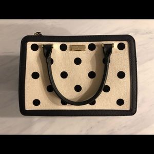 KATE SPADE Black and Ivory Polka Dots Bag